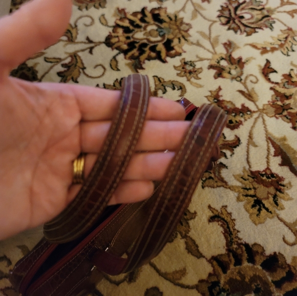 Brighton Dark Red Handbag Shoulder Satchel - Picture 7 of 9